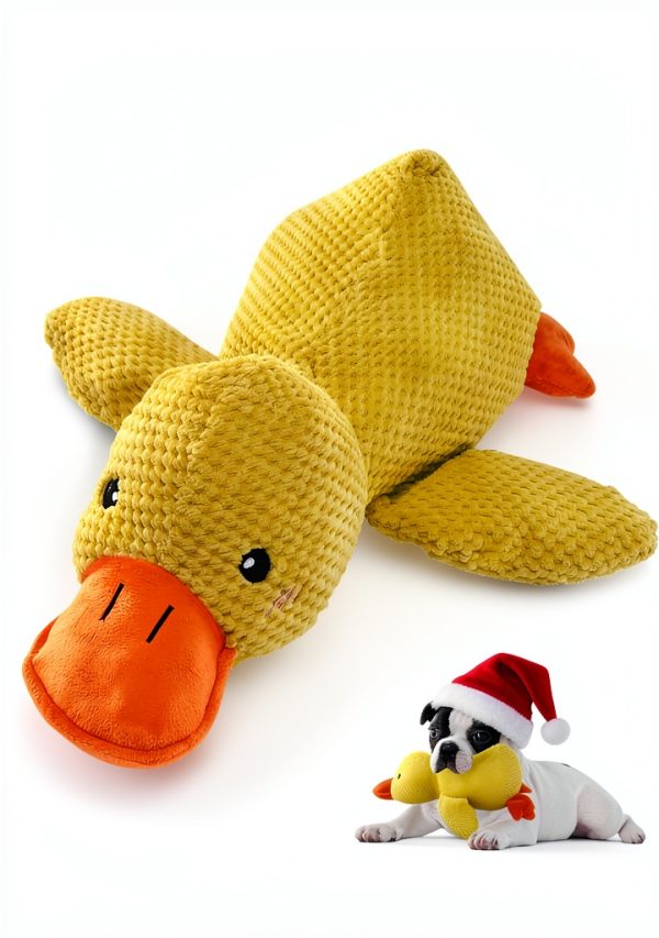 VOXGET Duck Dog Toy Plush Crinkle Quack Sound Interactive-0