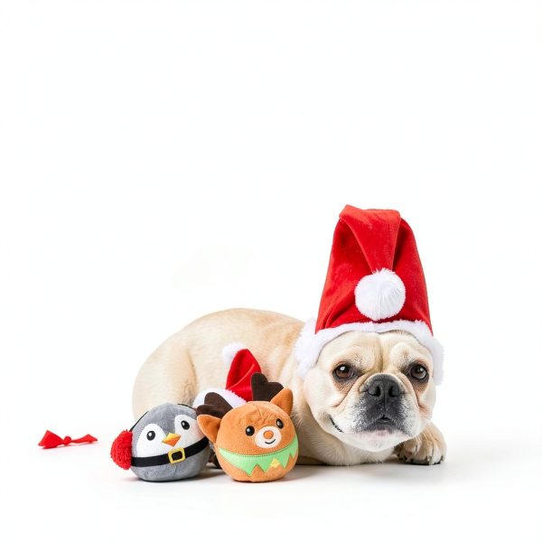 HugSmart Dog Plush Toy Squeaky Ball Dental Chew-3