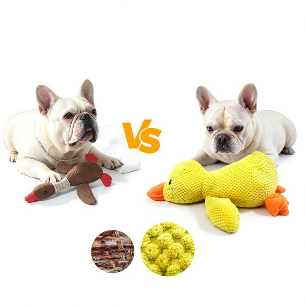 VOXGET Duck Dog Toy Plush Crinkle Quack Sound Interactive-5