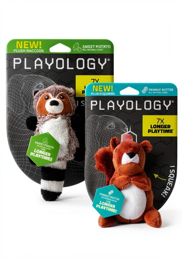 Playology Dog Toys Scented Plush Squeak Pet Supplies-0