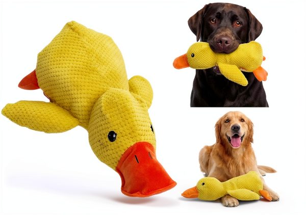 Ningbo Boto Duck Plush Dog Toy Interactive Sound Durable-0