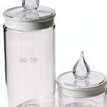 SOLUSTRE Glass Weighing Bottle Wide Mouth Lab Container-0
