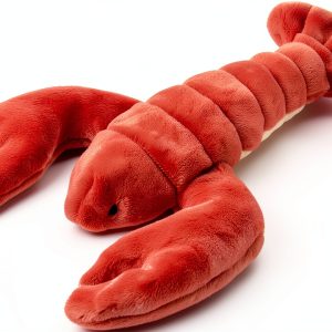 Fluff Tuff Lobster Dog Toy Plush Durable Embroidered Eyes-0