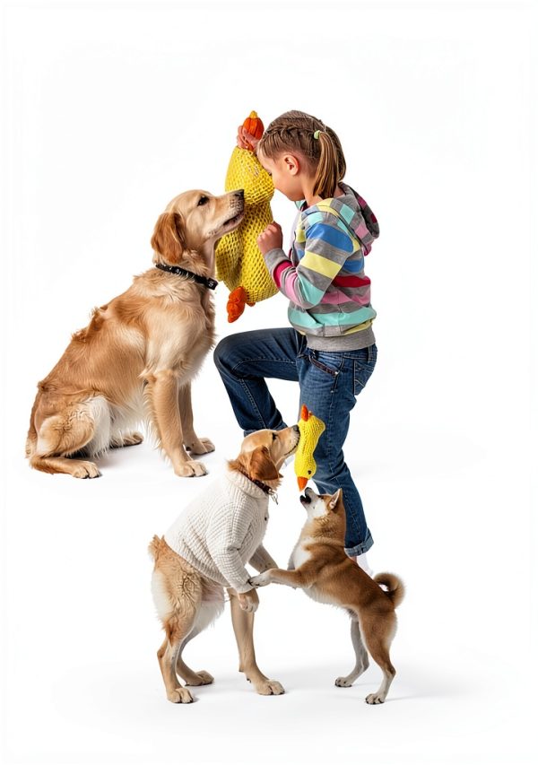 SENLEND Calming Duck Dog Toy Chew Safe Quacking Sound-2