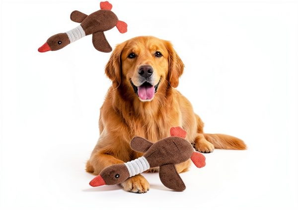 Ningbo Boto Duck Plush Dog Toy Interactive Sound Durable-1
