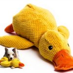 Generic Calming Duck Dog Toy Chew Resistant Plush Pet-0