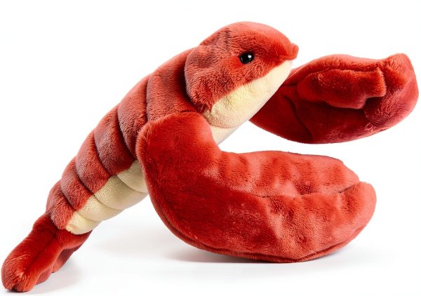 Fluff Tuff Lobster Dog Toy Plush Durable Embroidered Eyes-1