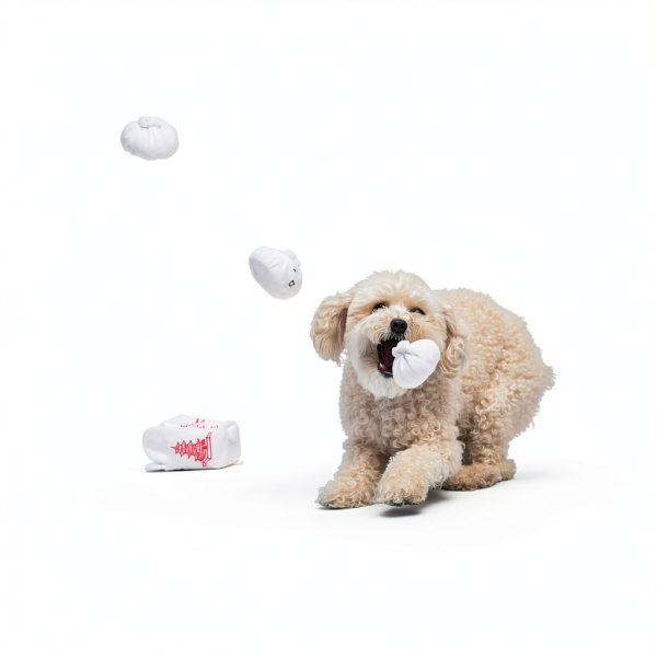 Barkbox Interactive Dog Toy Squeaky Ball Plush for Chewers-3