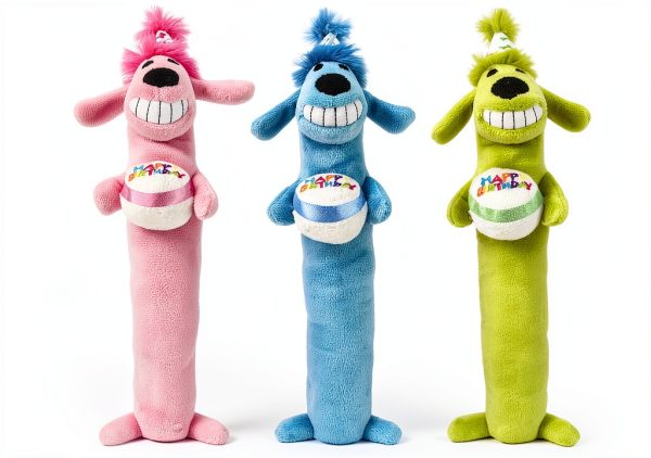 Multipet Loofa Dog Plush Toy for Large Breeds Assorted-0