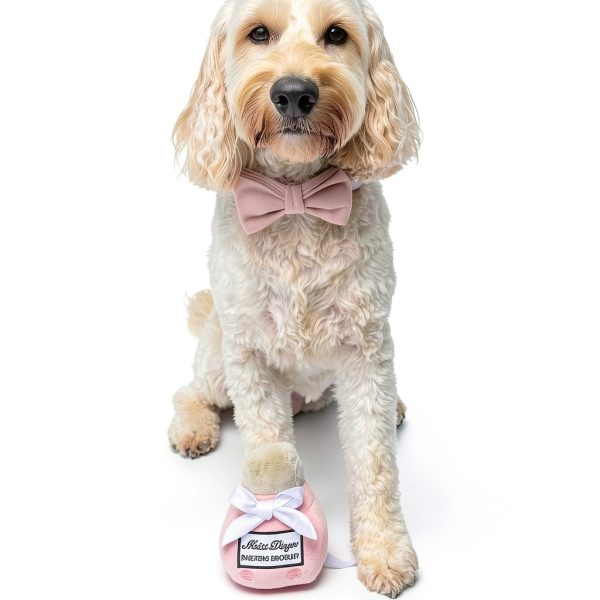 Miss Dogior Plush Dog Toy Squeaker Pink Perfume Bottle-4
