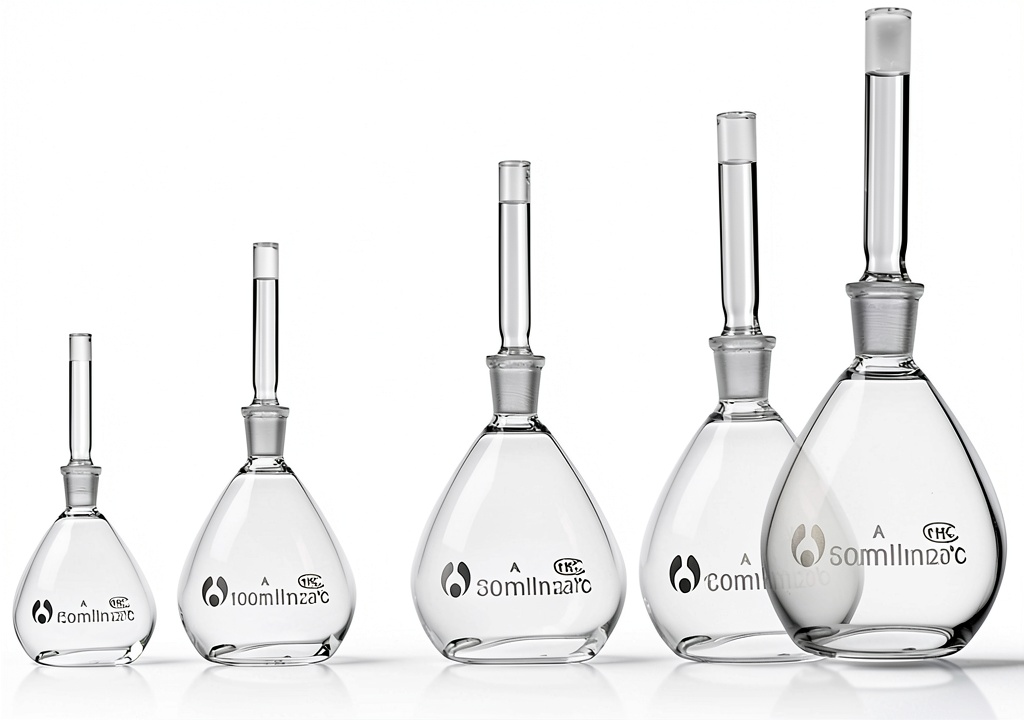 Lab weighing bottles with ground glass stopper