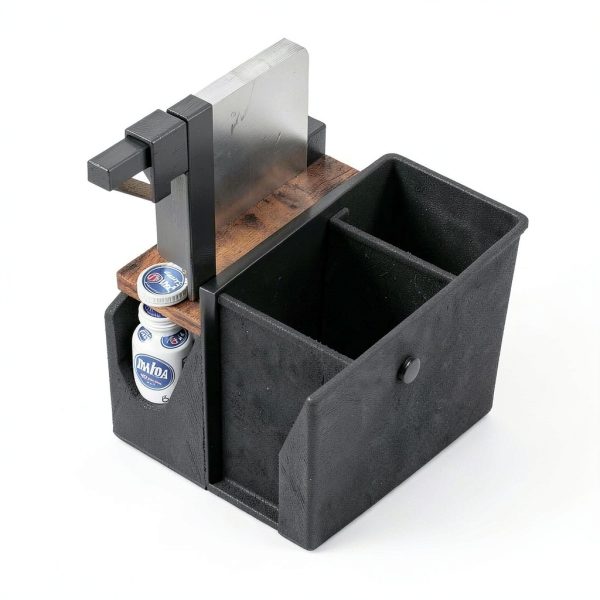 Homeiju Coffee Pod Drawer - Rustic Brown K-Cup Holder with Mug Rack-7