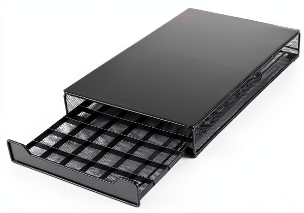 Capsule Drawer Coffee Pod Storage Compatible for Nespresso Support Metal Holder 60 Pcs-2
