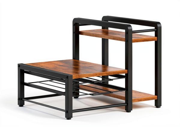 Coffee Pod Drawer Holder YATINEY 2‑tier Organizer Rustic Brown 56‑Pod-2