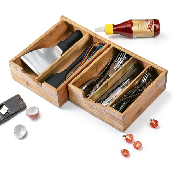 Bamboo Drawer Organizer by SOUJOY - K-Cup & Tea Bag Storage-6