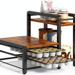 Coffee Pod Drawer Holder YATINEY 2‑tier Organizer Rustic Brown 56‑Pod-0