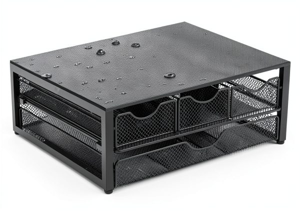 Coffee Pod Holder NEYCIL 3-Drawer Black Wooden Organizer 72 K-Cup-5
