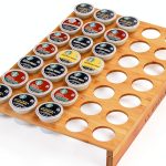 MinBoo BamBoo k cup holder Drawer or Countertop k cup Organizer Coffee Pod Holder Hold 35 Coffee Pod Storage Kcup coffee pods holder for coffee station Office and Kitchen k cup storage-0