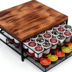 NHZ Coffee Pod Drawer Holder for K cup, 2-Tier Coffee Pod Drawer Holder Organizer, No Assembly Required, K Cup Holder with 72 Capacity Capsule Pods. K Cup Organizer Suit for Home Office,Kitchen-0