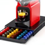 Capsule Drawer Coffee Pod Storage Compatible for Nespresso Support Metal Holder 60 Pcs-0