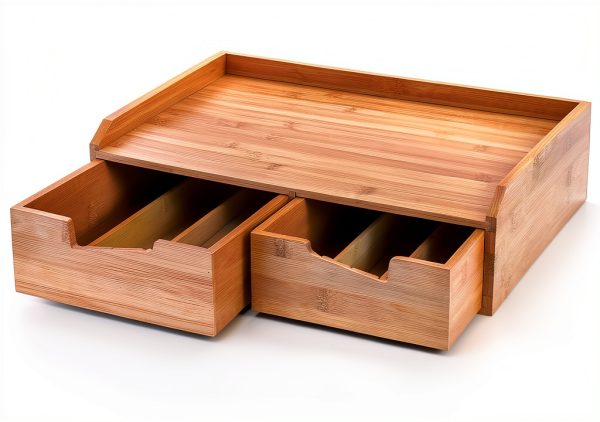 Bamboo Drawer Organizer by SOUJOY - K-Cup & Tea Bag Storage-3