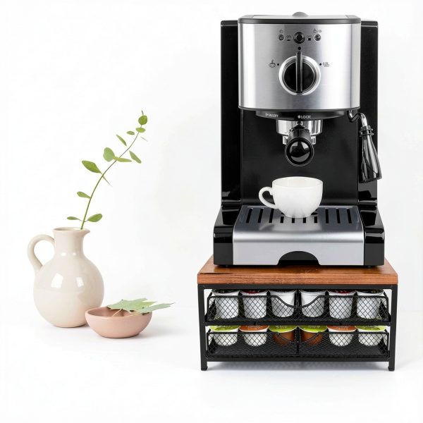 NHZ Coffee Pod Drawer Holder for K cup, 2-Tier Coffee Pod Drawer Holder Organizer, No Assembly Required, K Cup Holder with 72 Capacity Capsule Pods. K Cup Organizer Suit for Home Office,Kitchen-1