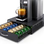 Nespresso Vertuoline Storage Drawer Black Metal 40 Pod Organizer-0