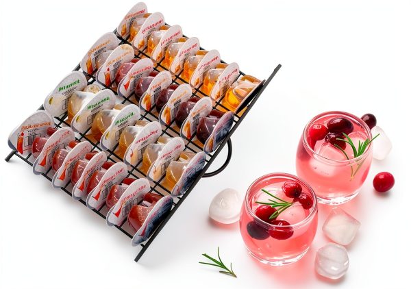 Bartesian Pod Holder Holds 40 Capsules Stackable Black Matte Organizer-4