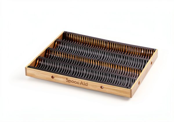 SpaceAid Coffee Pod Holder for Nespresso Vertuo 40/52 Pods Bamboo-1