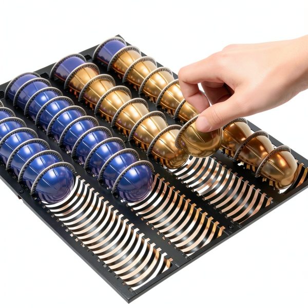 SpaceAid Coffee Pod Holder for Nespresso Vertuo 40/52 Pods Bamboo-3
