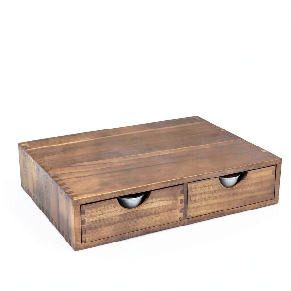 Wooden K Cup Organizer FLYIEE Coffee Pod Storage Box 30‑Pod Capacity-5