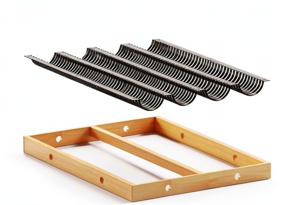 SpaceAid Coffee Pod Holder for Nespresso Vertuo 40/52 Pods Bamboo-4
