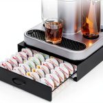 Bartesian Pod Holder Holds 40 Capsules Stackable Black Matte Organizer-0